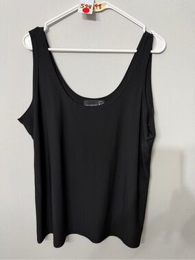 Women’s Antthony XL Black Sleeveless Scoop Neck Basic Tank Top
